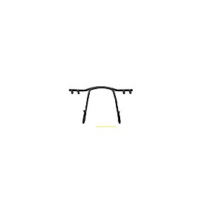 Ponte Aço p/ Armações de Pino Plástico 30mm Preto