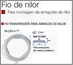 Espessura Fio Nylon T 2,30x0,80mm