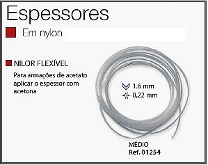 Espessura Fio Nylon Flexível Médio