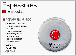 Espessura Fio Acetato Semi Rígido