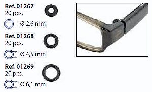 Espessura Borracha p/ Haste de Acetato D=6,1mm