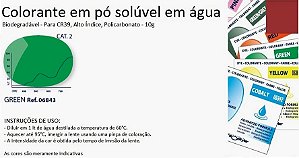 Colorante Pó Biodegradável Verde = 06816