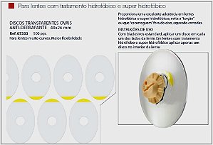 Biadesivo Transparente Hidrofobico B8 Oval Mod 7333