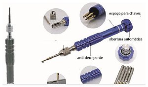 Chave 4Lâminas Kit 1,5/1,8/PH1,6/PH2,0mm