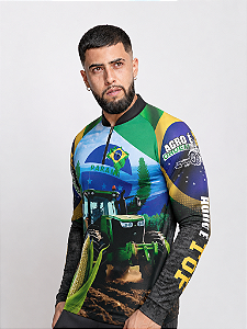 Camisa Agro Castelli Brasil 02 com Proteção Solar UV50+
