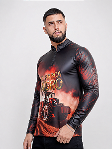 Camisa Força do Agro Red Castelli com Proteção Solar UV50+