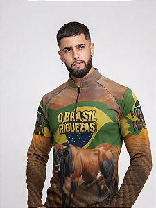 Camisa Brasil Riquizas Castelli com Proteção Solar UV50+