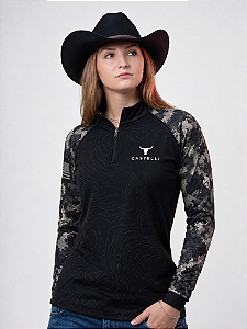 Camisa Castelli Camuflada USA com Proteção Solar UV50+