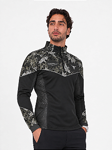 Camisa Agro Castelli Camuflada All Black com Proteção Solar UV50+