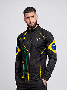 Camisa Brasil Lines Castelli com Proteção Solar UV50+
