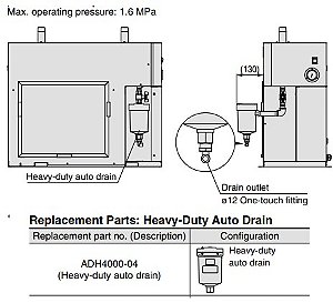 Dreno Automatico Para Ar Comprimido SMC ADH4000-F04B