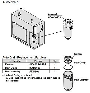 Dreno Automatico Para Ar Comprimido SMC AD27-C