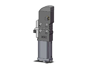 Cilindro Pneumatico Grampo Com Corpo Em Aluminio E Capa Metalica SMC CKZ3T63-75TM-X2734*OM