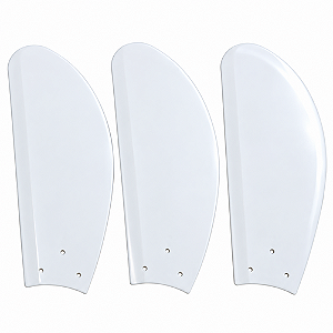 Jogo de Pas Brancas P02I Injetadas para Ventilador de Teto Loren-Sid modelo M3 Ref-2704