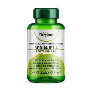 BERINJELA 600 mg 60 CAPS (COM VITAMINA B2)  FITOPLANT