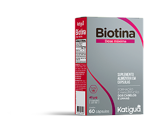 BIOTINA DOSE MAX 500MG 60CAPS KATIGUA