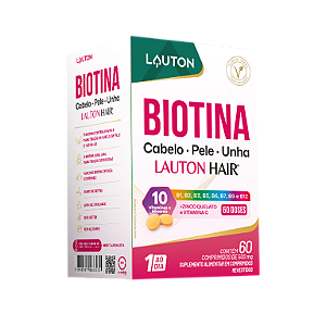 BIOTINA PLUS 500MG 60COMP (1AO DIA) LAUTON
