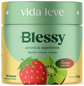 Blessy Greens Morango com Kiwi 210g (30 doses)
