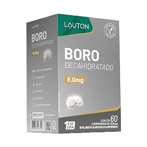 BORO DECAHIDRATADO 500MG 60COMP (1AO DIA) LAUTON