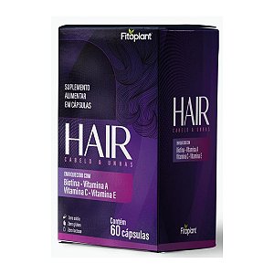 CABELO E UNHA 500mg 60caps ( A,B1,B2,B3,B6,B12)  FITOPLANT