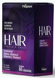 CABELO E UNHA 500mg 60caps ( A,B1,B2,B3,B6,B12)  FITOPLANT