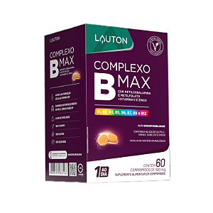 COMPLEXO B MAX 60CAPS (1 AO DIA) LAUTON