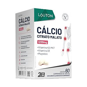 CÁLCIO CITRATO MALATO 1200MG 60COMP LAUTON