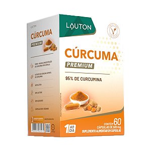 CÚRCUMA PREMIUM 95% DE CURCUMINA 60CAPS (1AO DIA) LAUTON