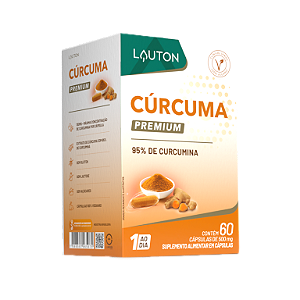 CÚRCUMA PREMIUM 95% DE CURCUMINA 60CAPS (1AO DIA) LAUTON