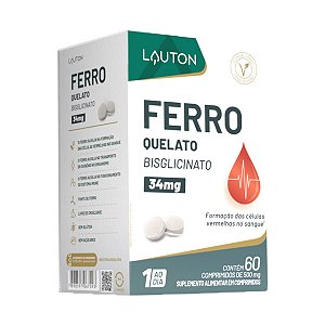 FERRO QUELATO 500MG 60COMP (1AO DIA) LAUTON