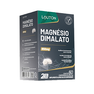 MAGNÉSIO DIMALATO 650MG 60COMP LAUTON