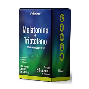 MELATONINA E TRIPTOFANO 450MG 60CAPS - FITOPLANT