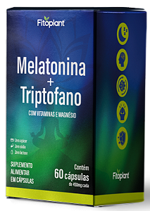 MELATONINA E TRIPTOFANO 450MG 60CAPS - FITOPLANT