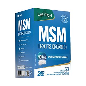 MSM - METIL SULFONIL METANO  450mg (enxofre) 60 COMPRIMIDOS LAUTON