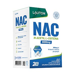 NAC 600mg 60caps N-ACETIL L-CISTEÍNA LAUTON