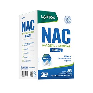 NAC 600mg 60caps N-ACETIL L-CISTEÍNA LAUTON