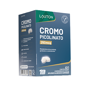 PICOLINATO DE CROMO 250mcg 60comp (1 AO DIA) LAUTON