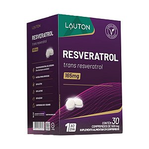 RESVERATROL TRANS RESVERATROL 165MG 30CPS (1 AO DIA) LAUTON