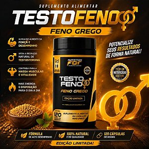 TESTOFENO 600MG 120 CAPS - NUTRITION FOR - LIMITED EDITION