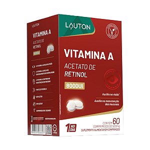 VITAMINA A 8000UI 60COMP (1 AO DIA) LAUTON