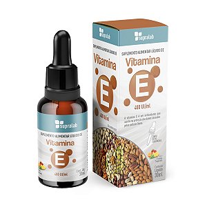 VITAMINA E SUBLINGUAL 30ML (FRUTAS TROPICAIS) SUPRA ERVAS