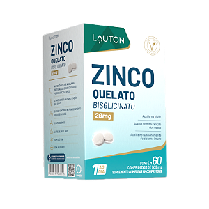 ZINCO QUELATO 500MG 60COMP (1 AO DIA) LAUTON