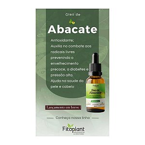 ÓLEO DE ABACATE 30ML FITOPLANT