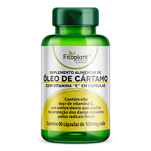 ÓLEO DE CÁRTAMO 1340 MG 60 CAPS (COM VITAMINA E)  FITOPLANT