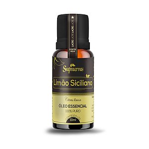 ÓLEO ESSENCIAL DE LIMAO SICILIANO 10ML(100% PURO)