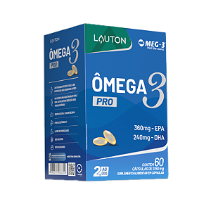 ÔMEGA 3 PRO 360EPA 240DHA 60CAPS (2 AO DIA) LAUTON