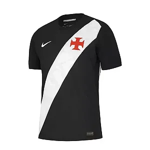 Camisa Vasco da Gama I 2026/27 Torcedor Nike Masculina - Preta Faixa Branca
