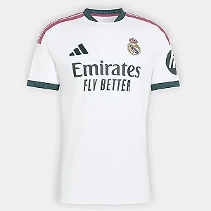 Camisa Real Madrid Home 26/27 s/n Torcedor Adidas Masculina - Branco