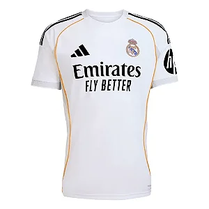 Camisa Real Madrid I 25/26 - Torcedor Masculina - Branca