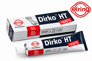 Cola Silicone Junta Liquida Dirko HT Preto 70ml Elring - 700.621